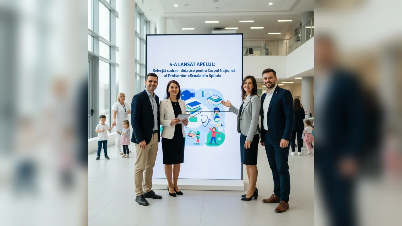 A început înscrierea profesorilor în Corpul Național pentru programul educațional Școala din spital