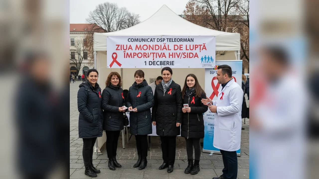 Acțiuni de informare privind HIV/SIDA la Alexandria, prezentate de DSP Teleorman