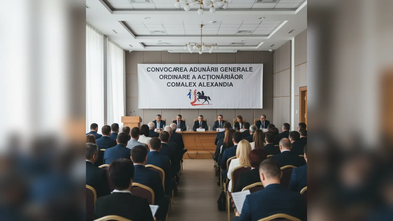 Adunarea Generală Ordinară a Acționarilor COMALEX, convocată la Alexandria pentru februarie 2026