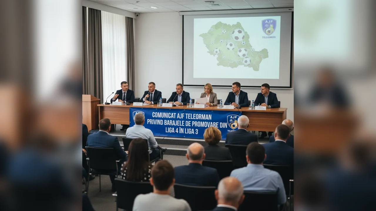 AJF Teleorman anunță, la Alexandria, rezultatele tragerii la sorți pentru barajele de promovare în Liga 3
