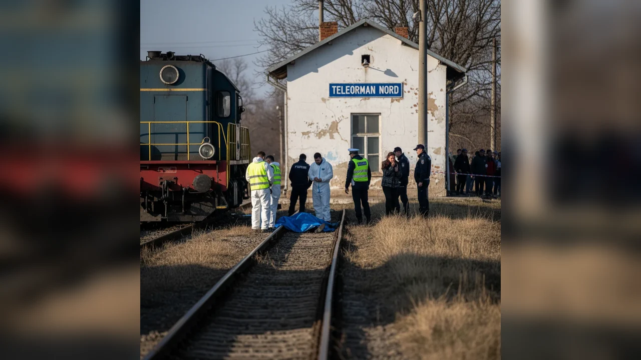 Bărbat decedat după ce a fost lovit de tren în județul Teleorman, incident raportat la Alexandria