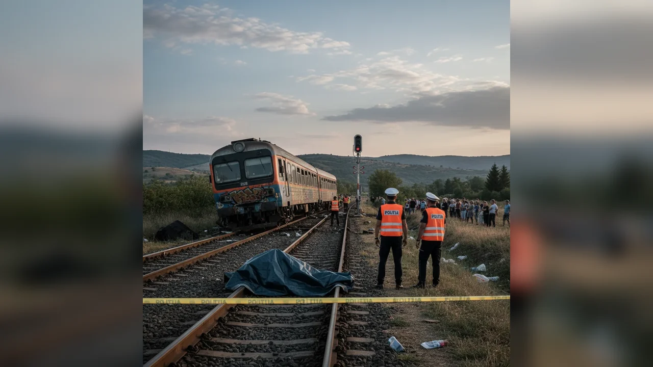 Bărbat decedat după ce a fost lovit de tren pe o linie de cale ferată din județul Teleorman, aproape de Alexandria