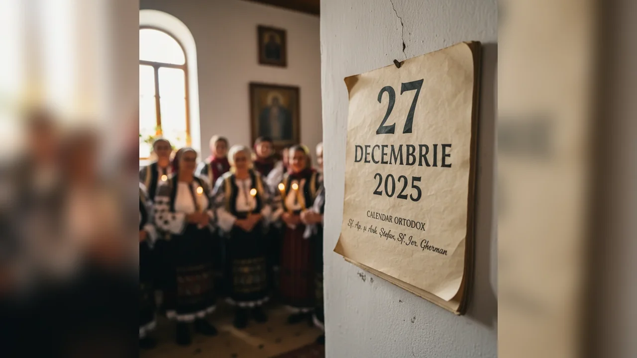Calendar ortodox – 27 decembrie 2025