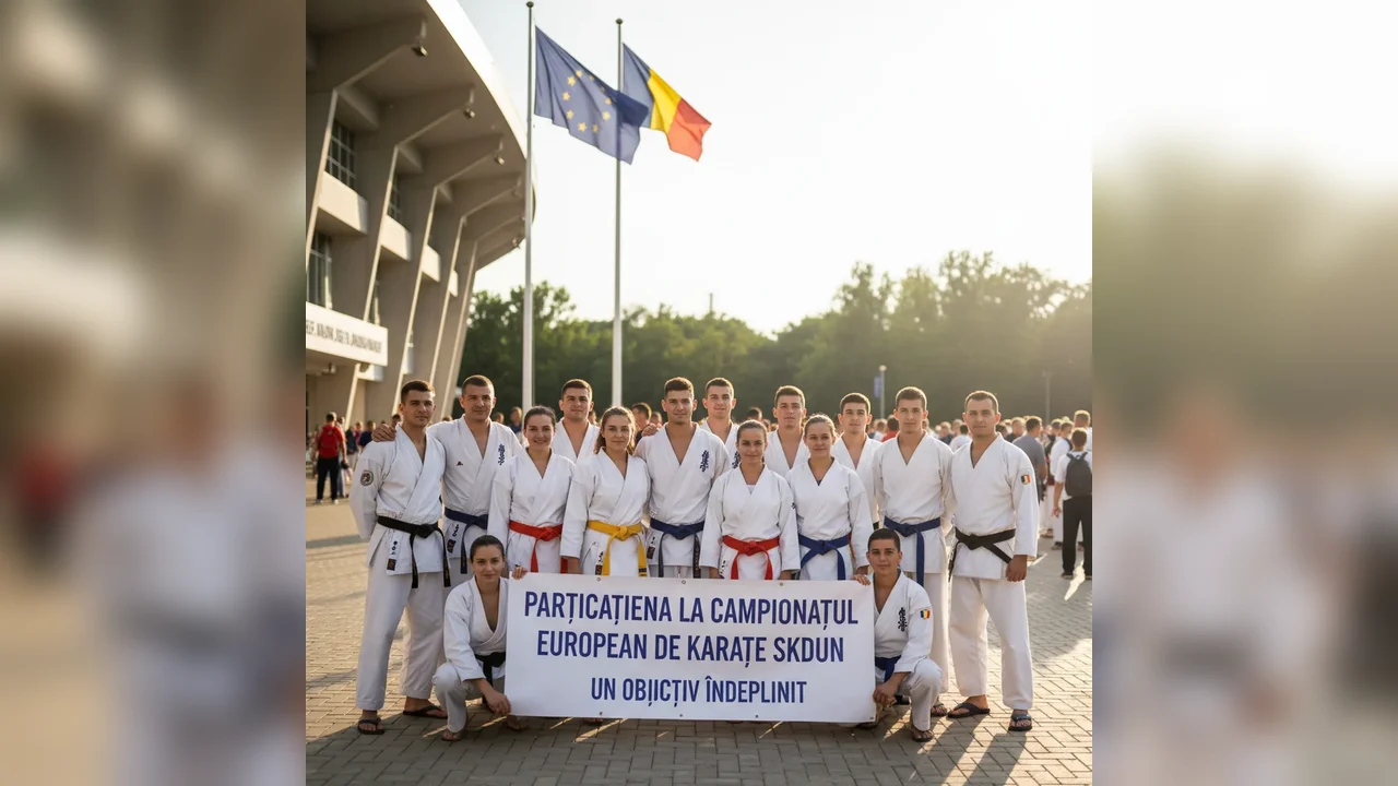 calificarea sportivilor locali la Campionatul European de Karate SKDUN