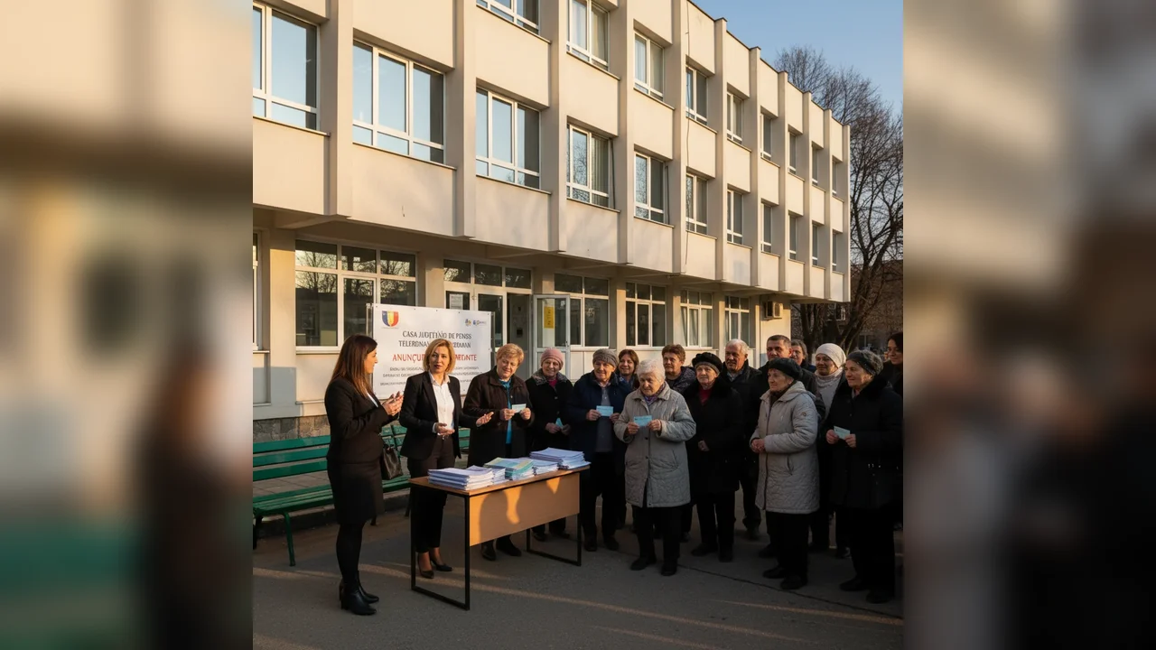 Casa Județeană de Pensii Teleorman explică la Alexandria situația plății pensiilor și a biletelor de tratament