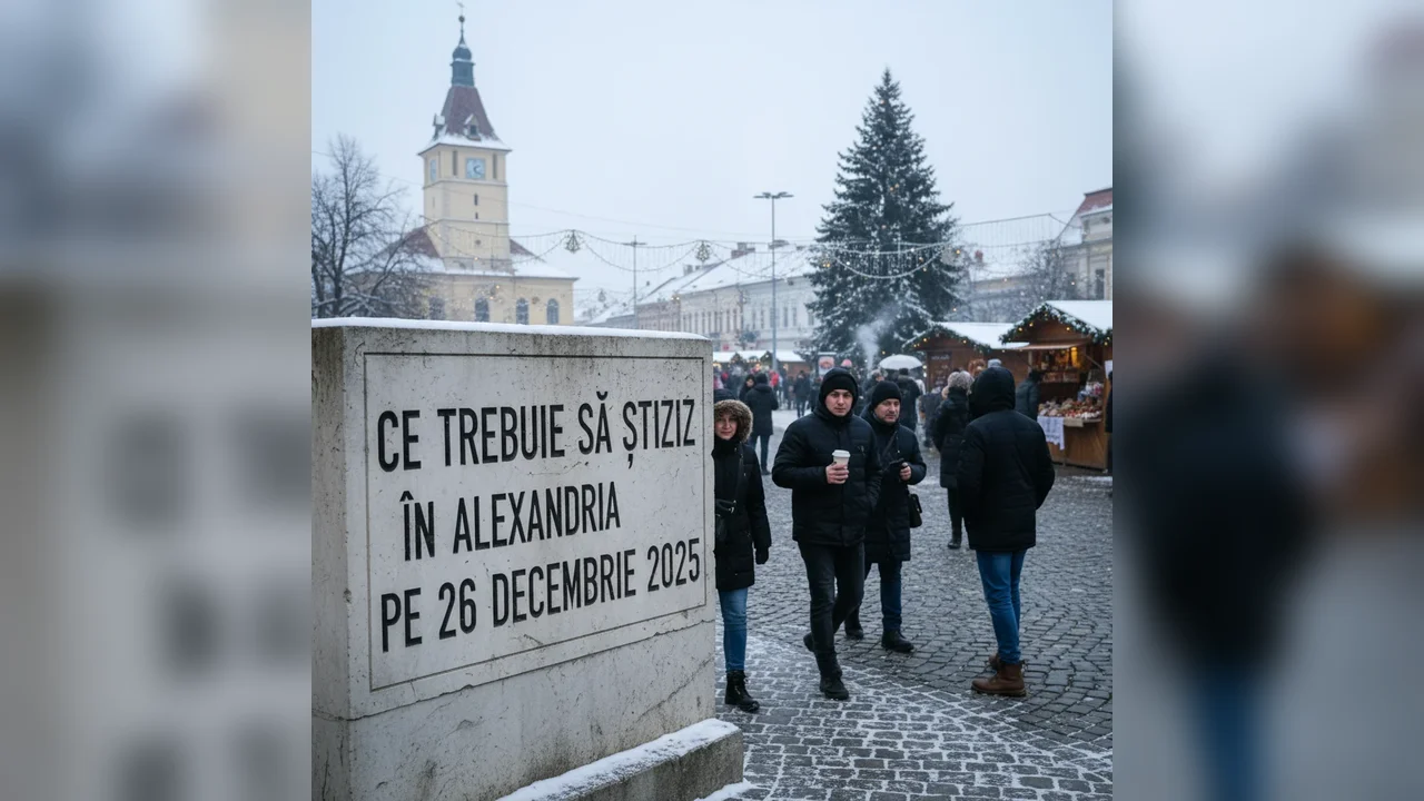 Ce trebuie să știți în Alexandria pe 26 decembrie 2025