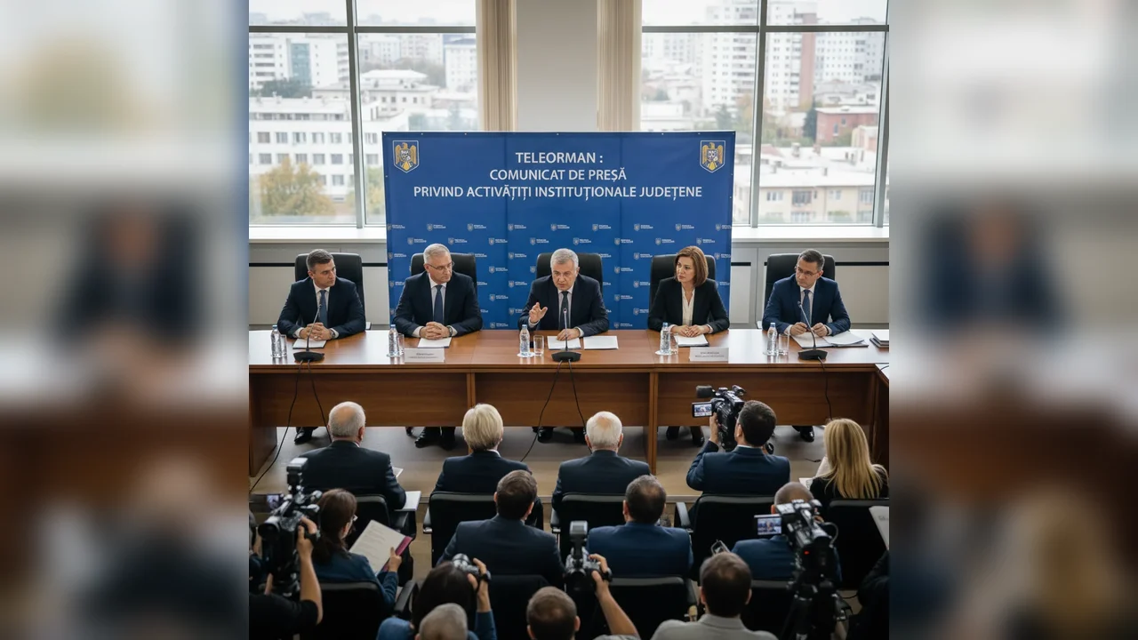 Comunicat instituțional județean anunțat la Alexandria privind activități curente în Teleorman