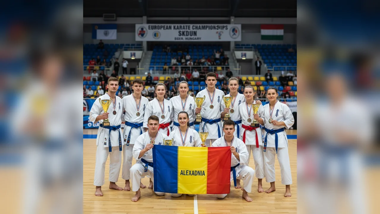 CSM Alexandria a câștigat medalii importante la Europenele de Karate