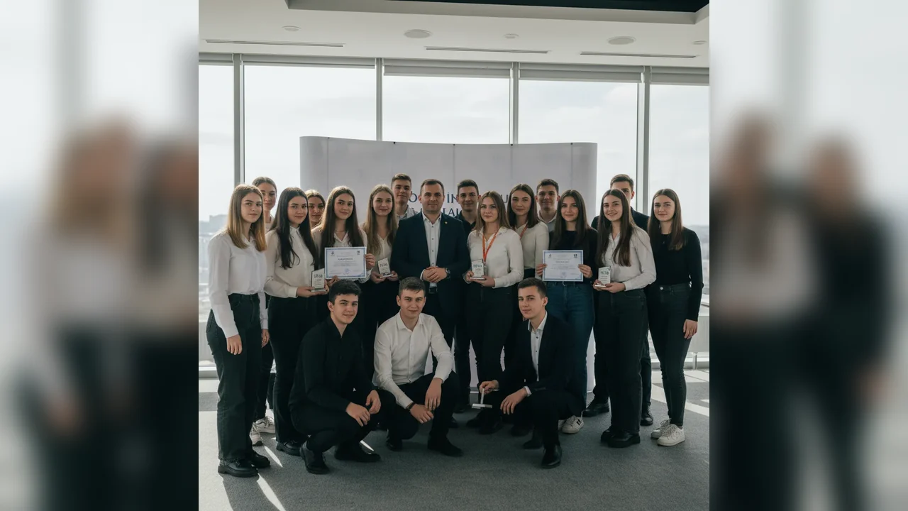 Elevi olimpici din Alexandria descoperă la București laboratoare de realitate virtuală și AI