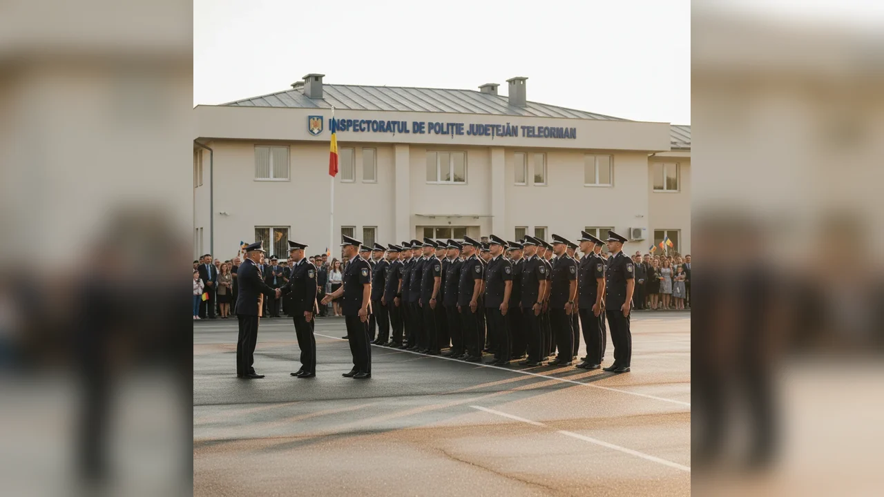 IPJ Teleorman își completează efectivele la Alexandria cu 32 de noi agenți de poliție