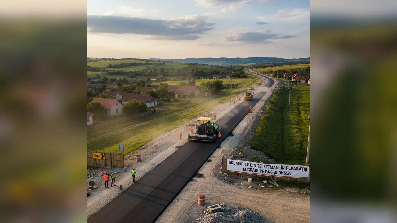 lucrări de reparații pe DN 6 și DN 65A