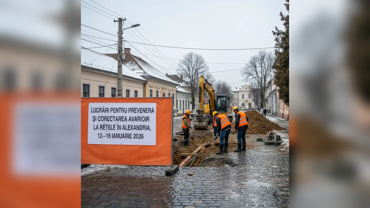 Lucrări programate la rețeaua de energie din Alexandria între 12 și 18 ianuarie 2026