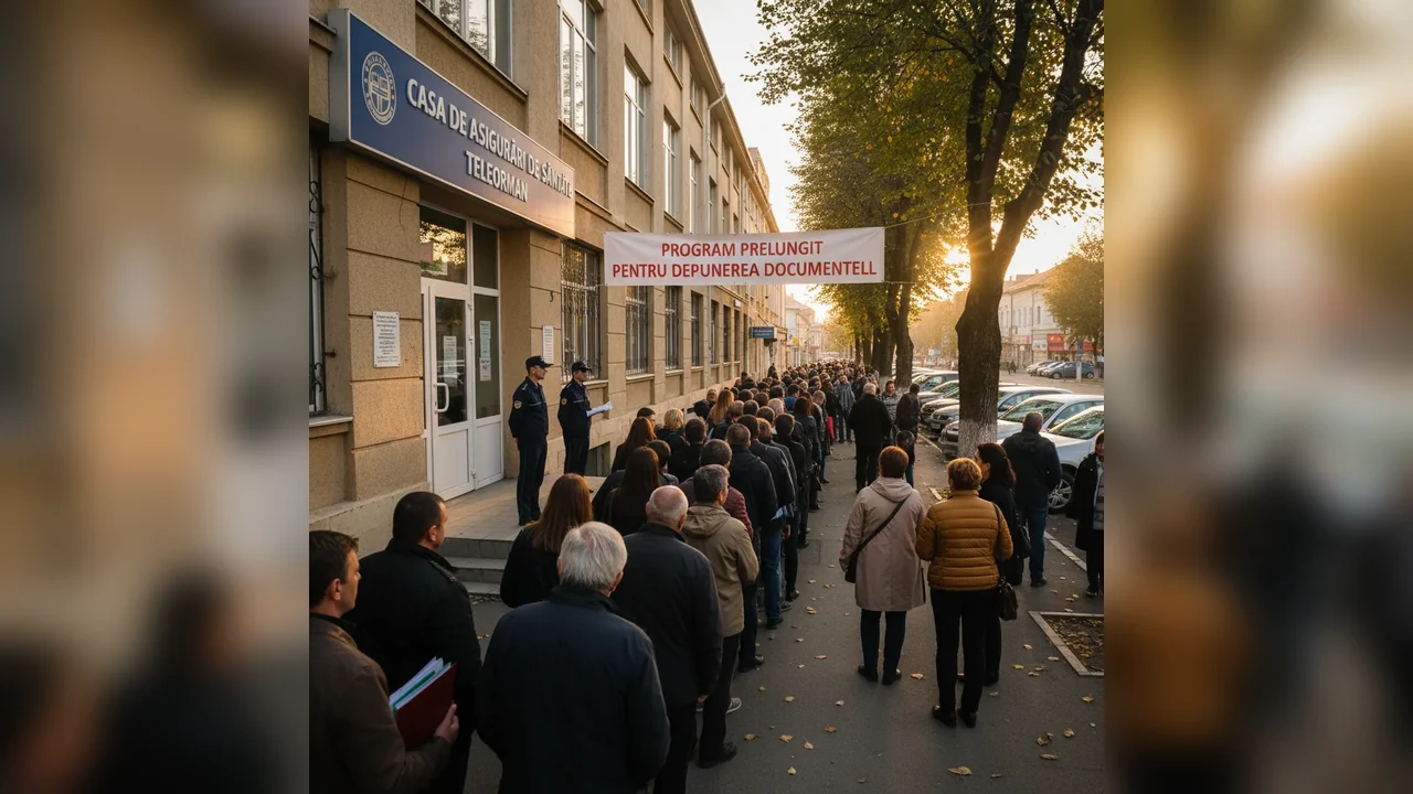 Program prelungit la Casa de Asigurări de Sănătate Teleorman din Alexandria pentru depunerea documentelor