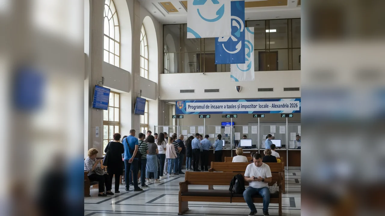 Programul de încasare a taxelor și impozitelor locale la Alexandria la început de 2026