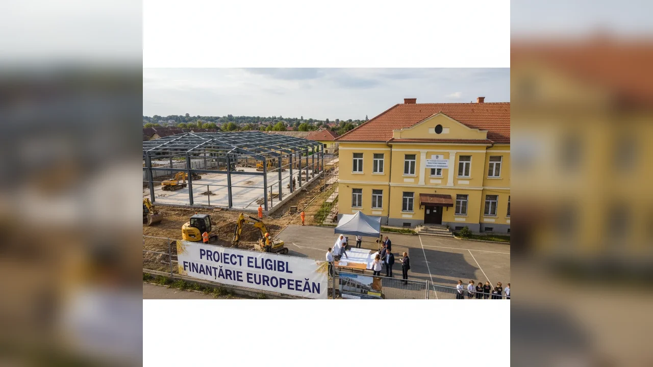 Școala Gimnazială Alexandru Colfescu primește finanțare europeană pentru extindere cu laborator digitalizat, sală de sport și dotări moderne
