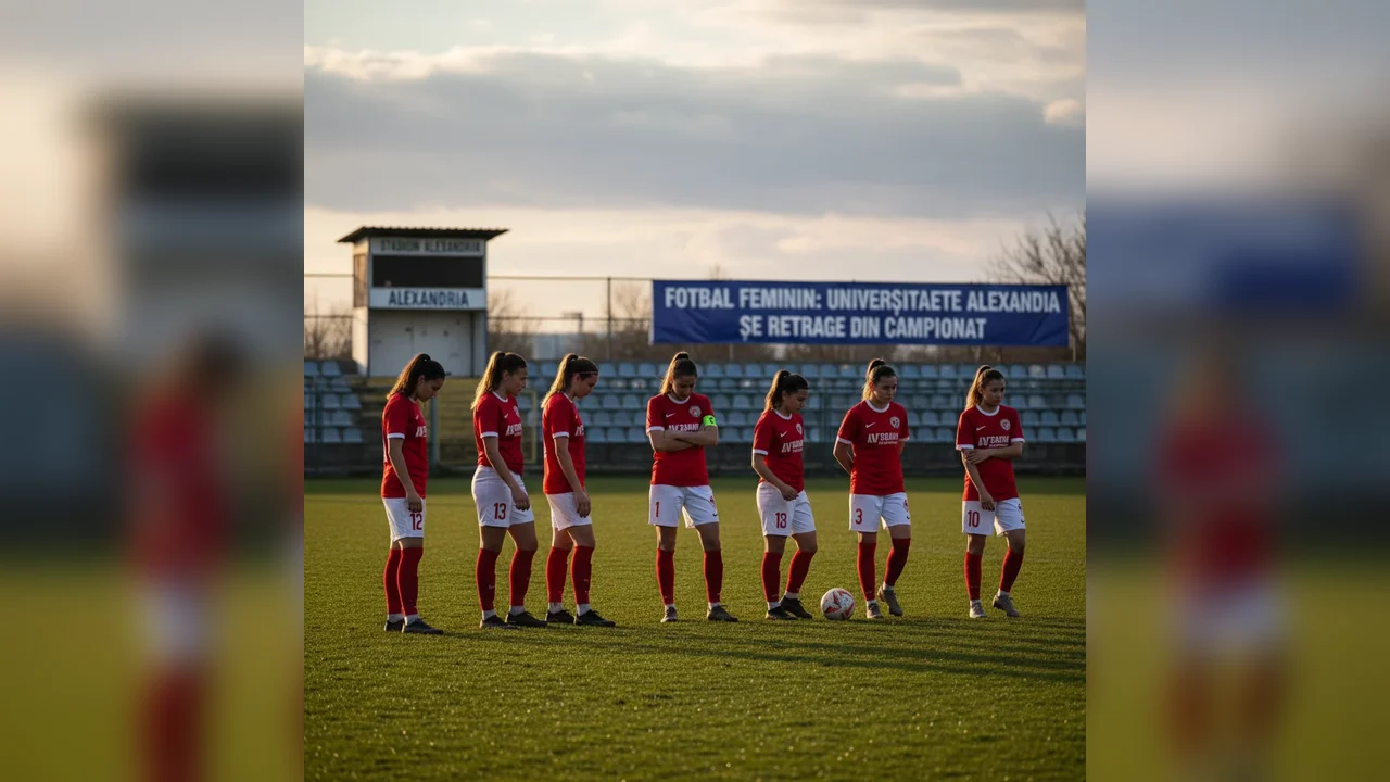 Universitatea Alexandria anunță retragerea din campionatul de fotbal feminin