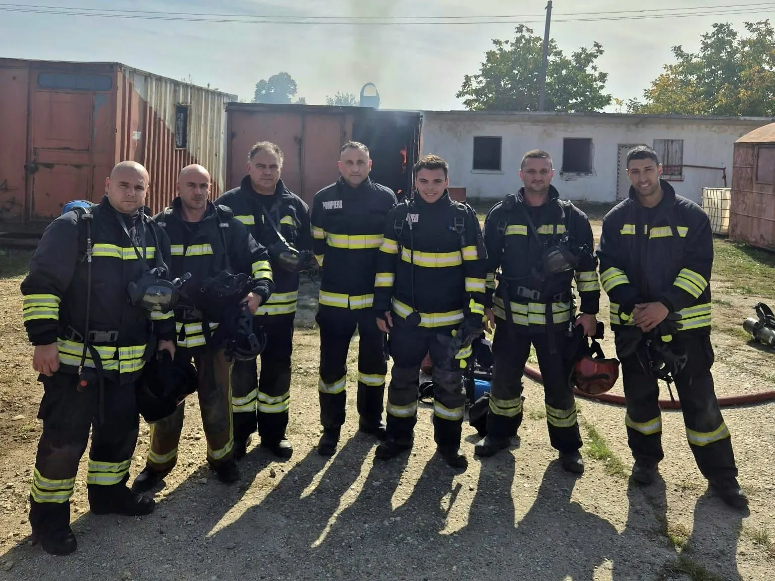 Videle: 17 pompieri din România și Bulgaria, la antrenament pe 8 octombrie