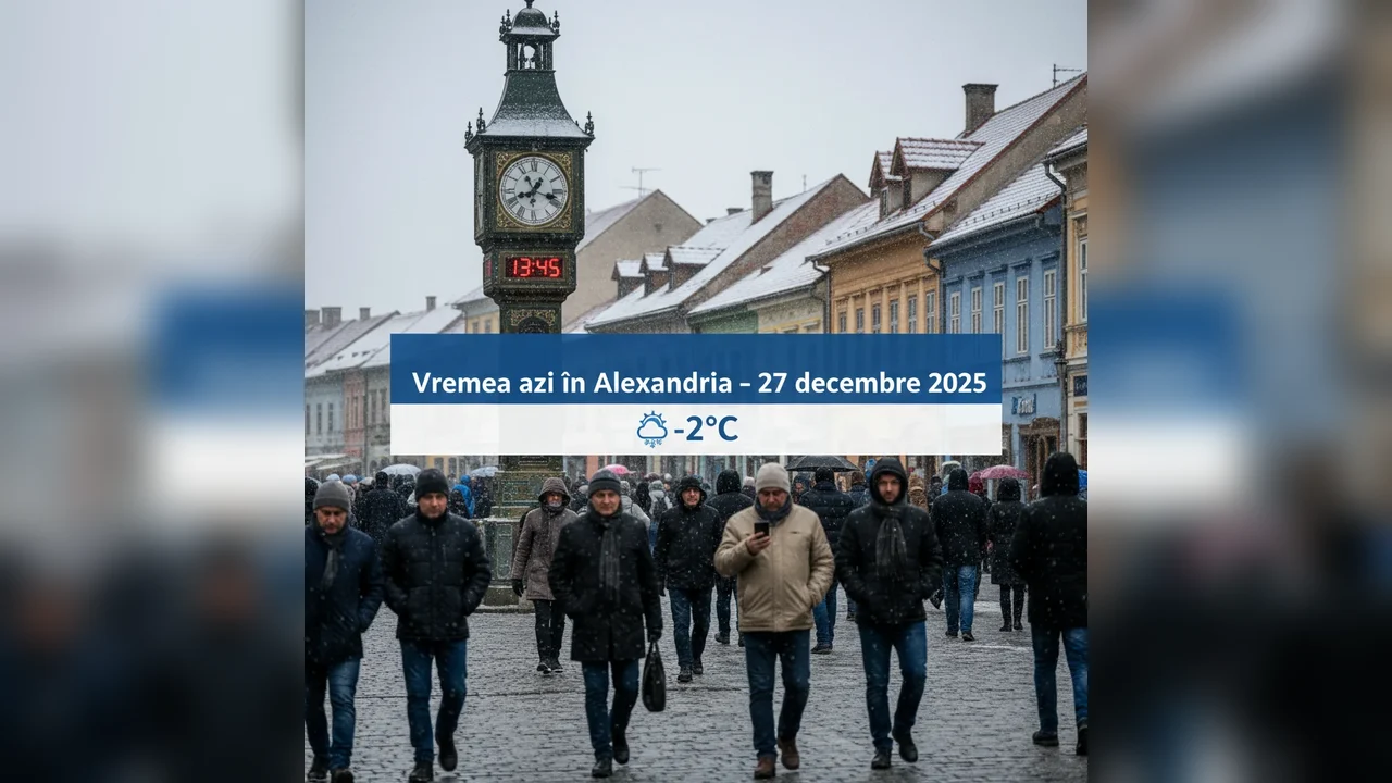 Vremea azi în Alexandria – 27 decembrie 2025